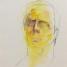 Pastel Man Figure Two By Derek Overfield
